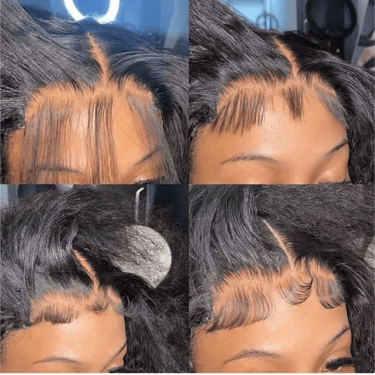 SL'HAIR 1B# Color Real HD Lace 13*4/13*6 Frontal Wig Kinky Straight Pre Plucked