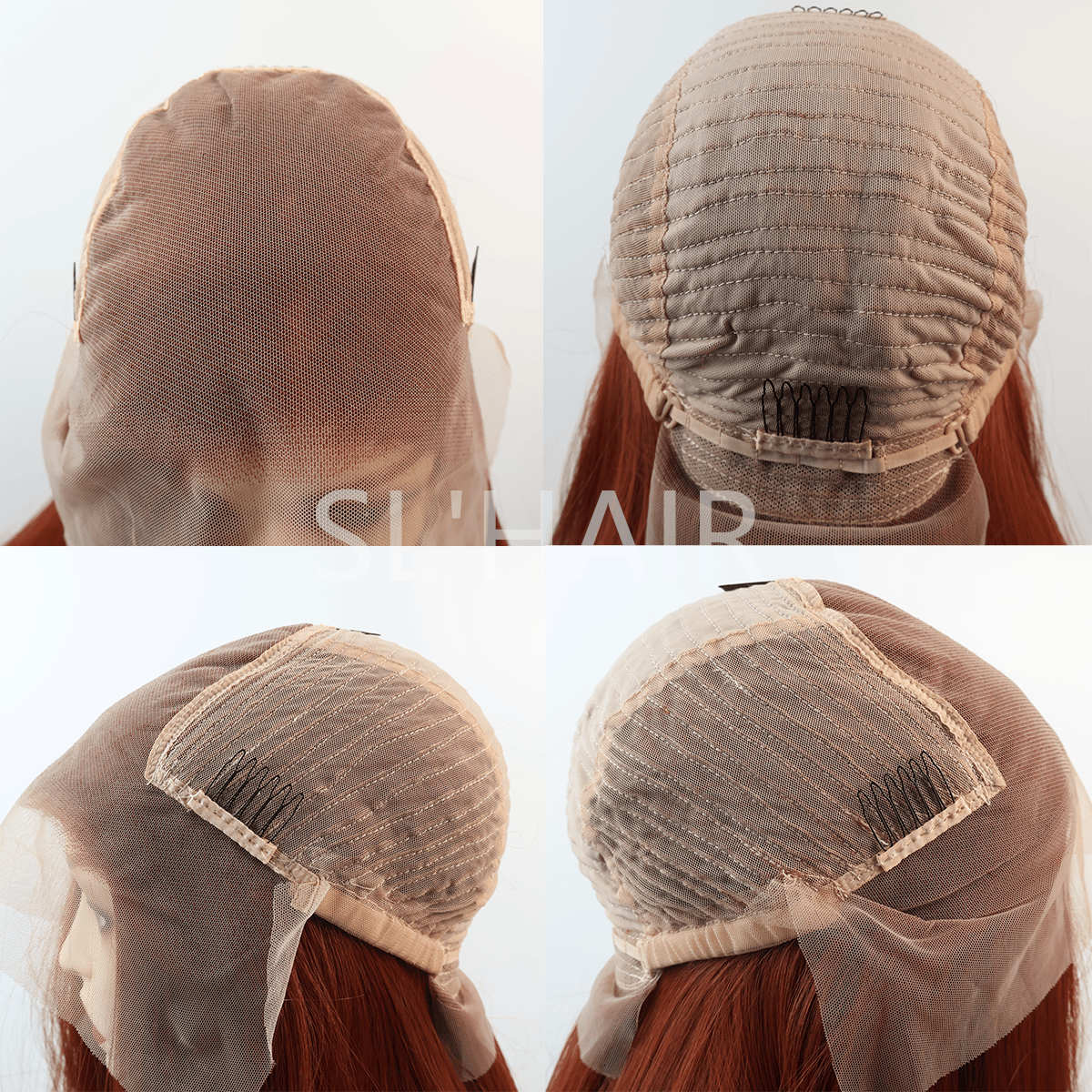 Orange13*6 Kanekalon Synthetic Lace Front Straight Wig YLFJ6009