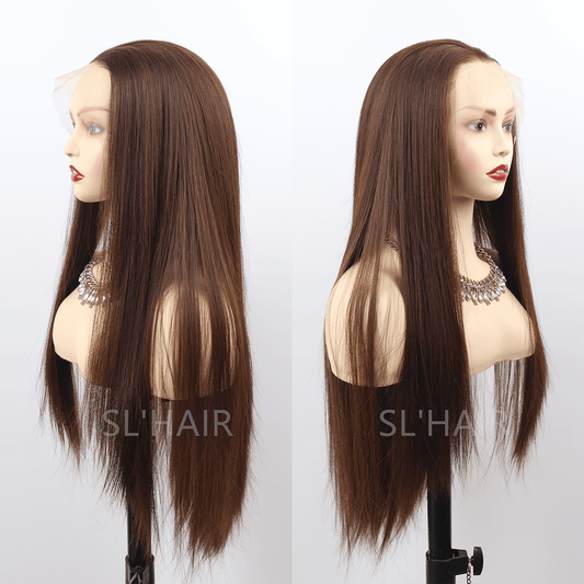 SL'HAIR 13*4 Synthetic Lace Front Straight Wig DLF016