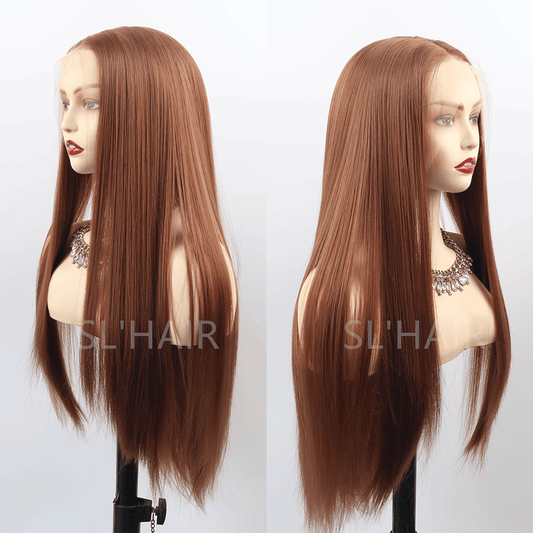 SL'HAIR 30# Color 13*4 Synthetic Lace Front Straight Wig DLF022