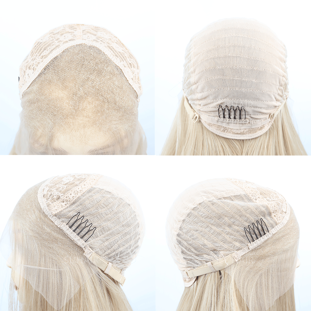 Mix Blonde Color 13*4 Synthetic Lace Front Straight Wig WLF4013