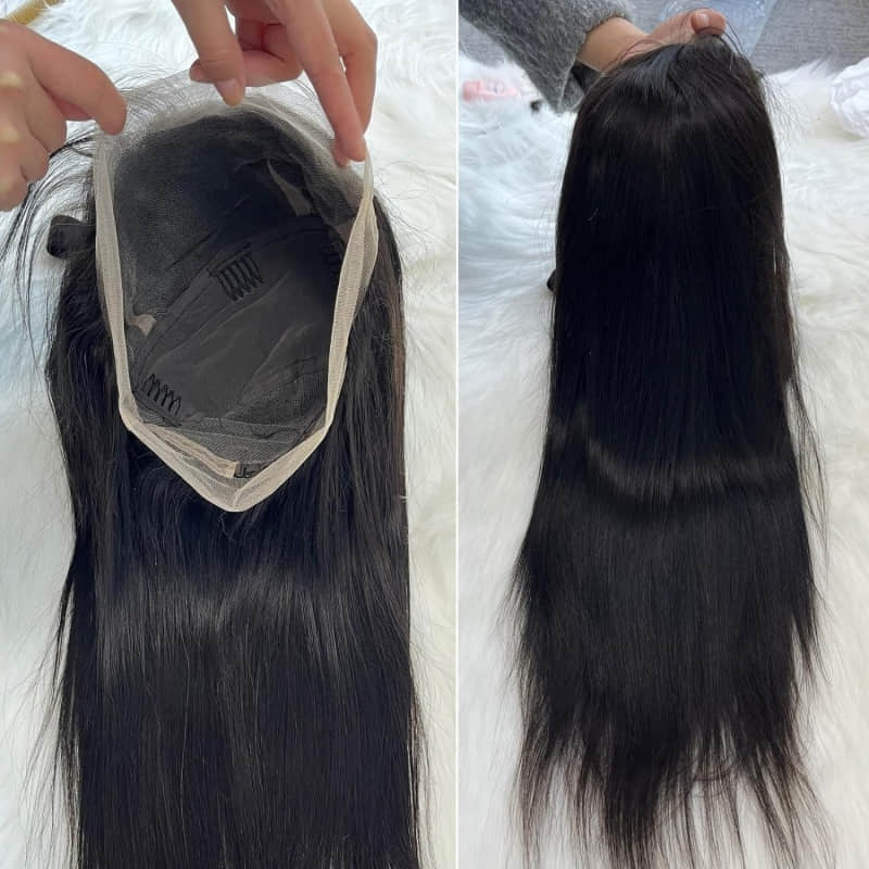 SL'HAIR 1B# Color Real HD Full Lace Wigs Pre Plucked For Diffierent Texture