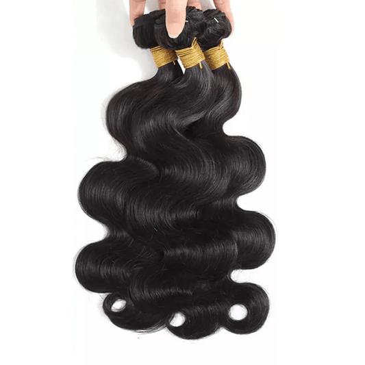 SL'HAIR 3Pcs 1B Color Wave Bundles 100% Human Remy Hair