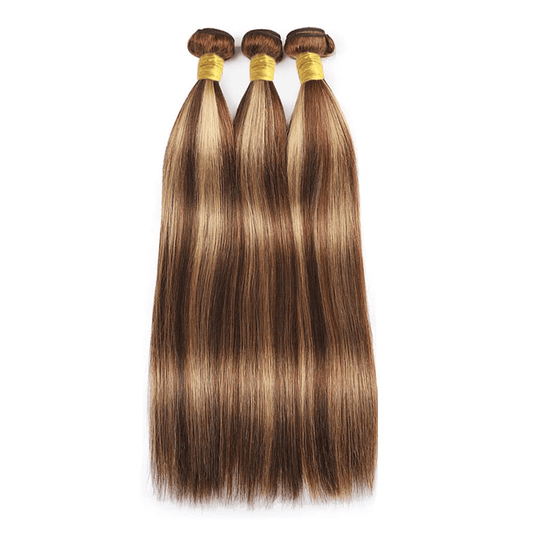 SL'HAIR 1PC 4P-27 Highlight Bundles 100% Human Hair With Diffierent Texture