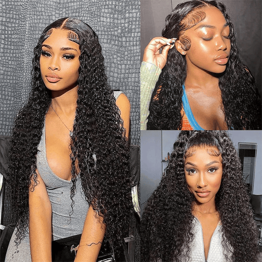 SL'HAIR 3Pcs 1B Color Curly Bundles 100% Human Remy Hair