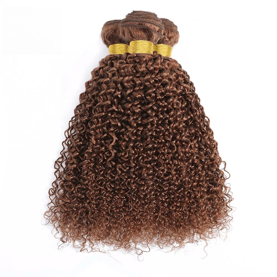 SL'HAIR 3Pcs 30# Color Curly Bundles 100% Human Remy Hair