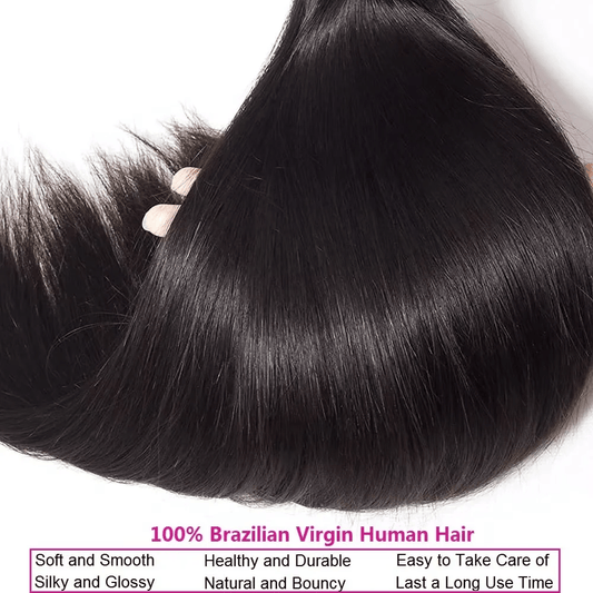 SL'HAIR 1PC 1B Color Bundles 100% Human Hair With Diffierent Texture