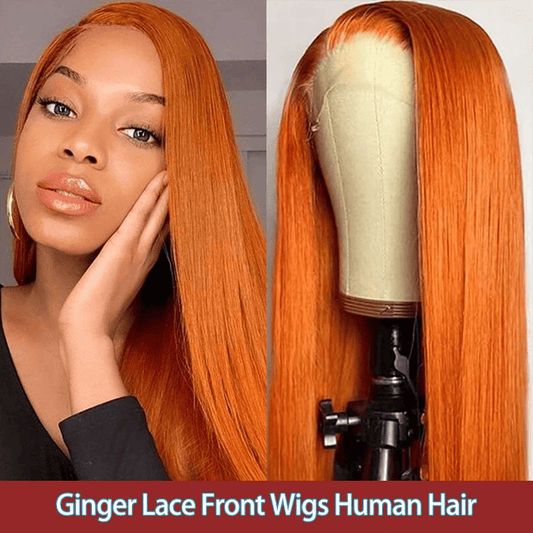SL'HAIR 350# Ginger Color Real HD Lace 13*4/13*6 Frontal Wig Straight Pre Plucked