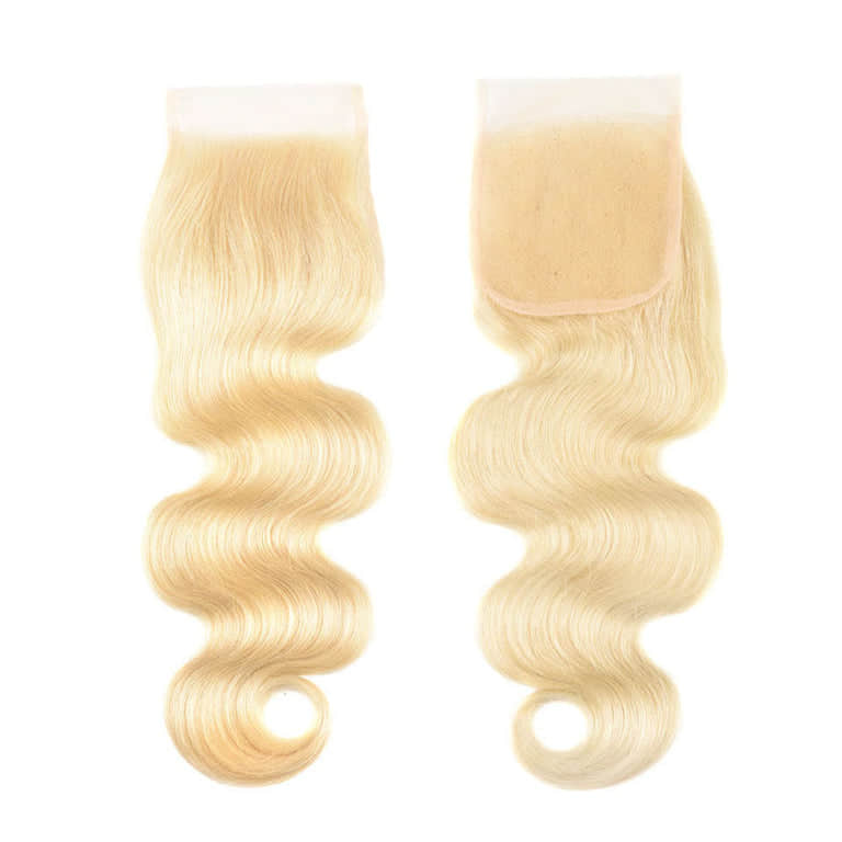 SL'HAIR 613# 5x5 Invisible Real HD Lace Closure with 3 Bundles 100% Human Hair Body Wave