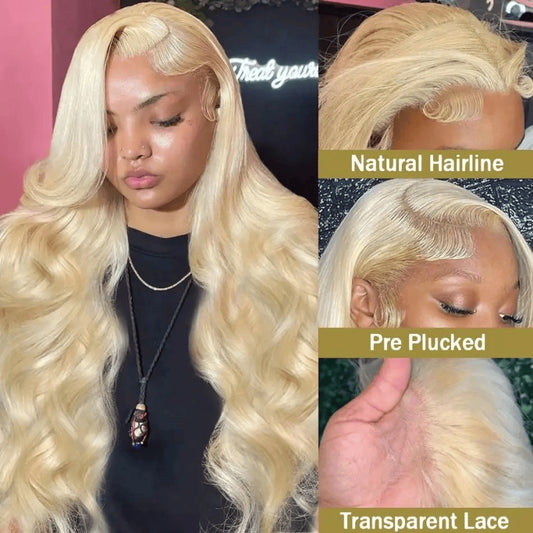 SL'HAIR 613# Color Real HD Lace 13*4/13*6 Frontal Wig Body Wave Pre Plucked