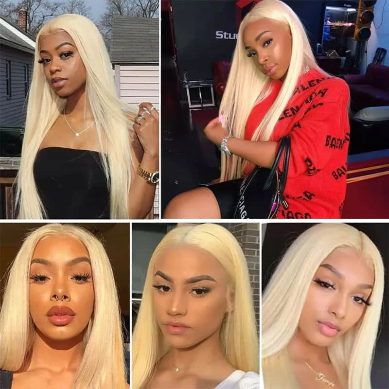 SL'HAIR 613# Color Real HD Lace 13*4/13*6 Frontal Wig Straight Pre Plucked