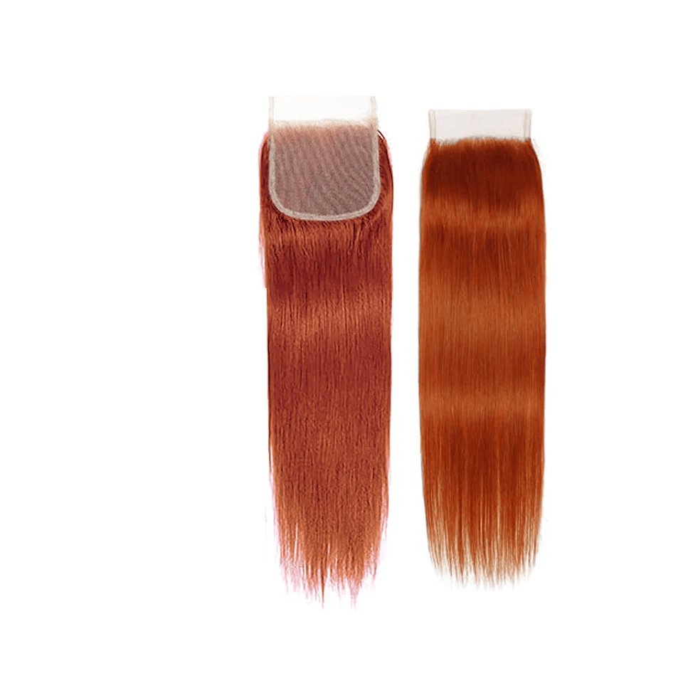 SL'HAIR Straight 350# Color 3 Bundles With 4*4 HD Lace Closure 100% Human Hair