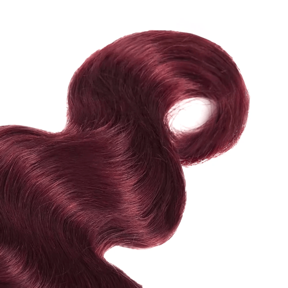 SL'HAIR 3Pcs 99J Color Wave Bundles 100% Human Remy Hair