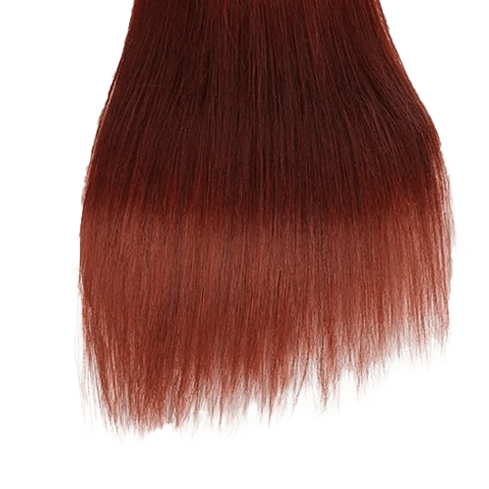 3Pcs 33# Brown Color Straight Bundles 100% Human Hair Brazilian Hair