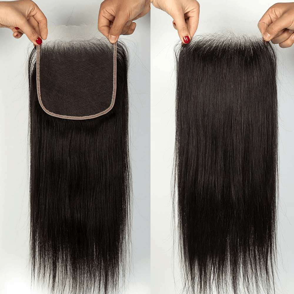 SL'HAIR Lace Closure Only, 4*4 5*5 Real Invisible HD Lace Closure Only