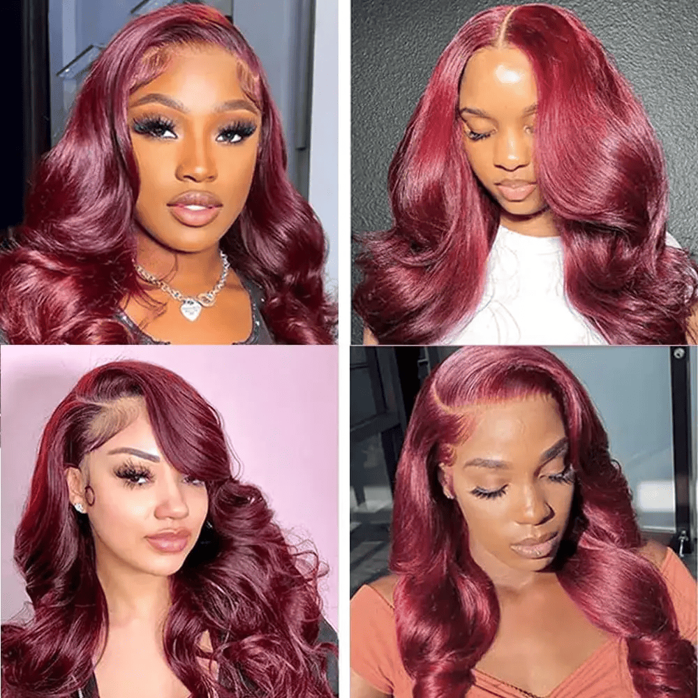 SL'HAIR 3Pcs 99J Color Wave Bundles 100% Human Remy Hair