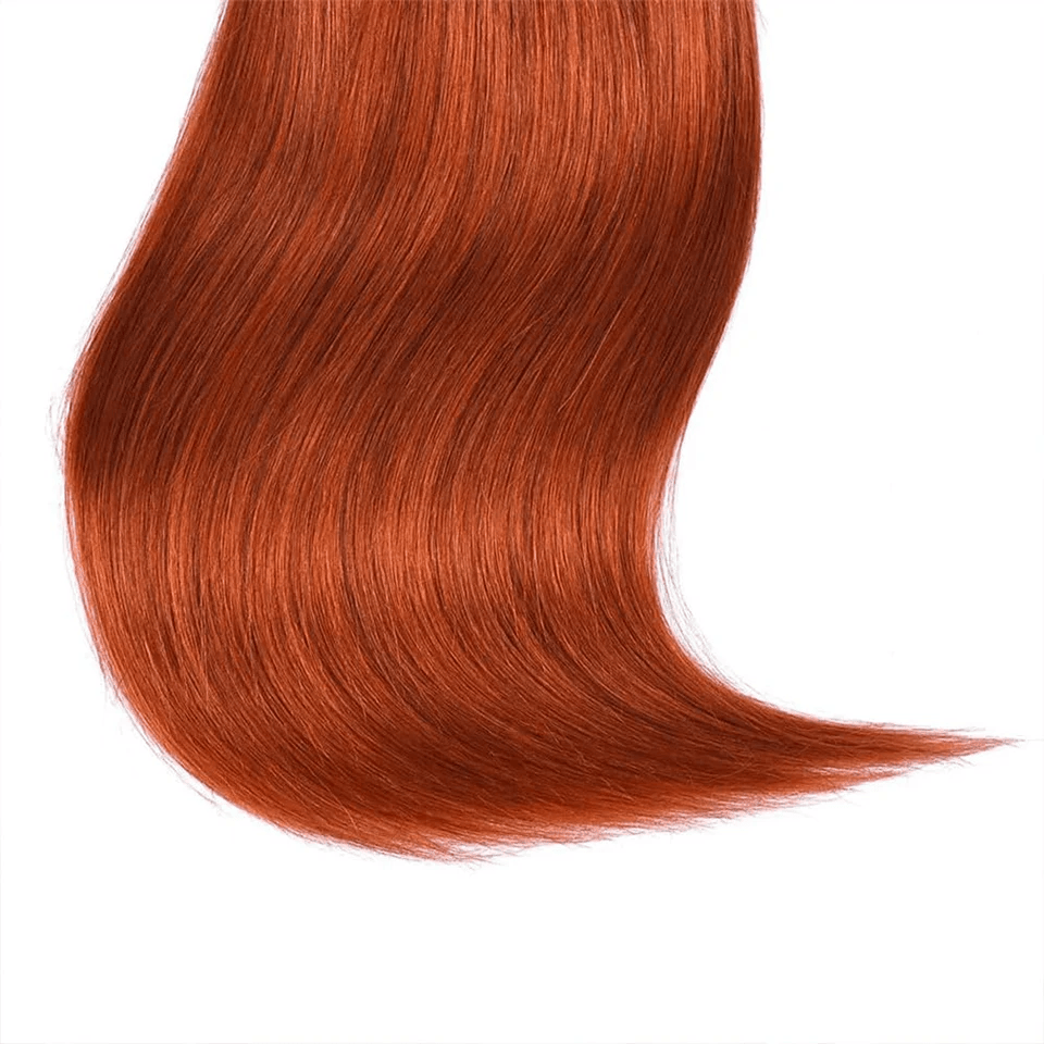 SL'HAIR Straight 350# Color 3 Bundles With 4*4 HD Lace Closure 100% Human Hair