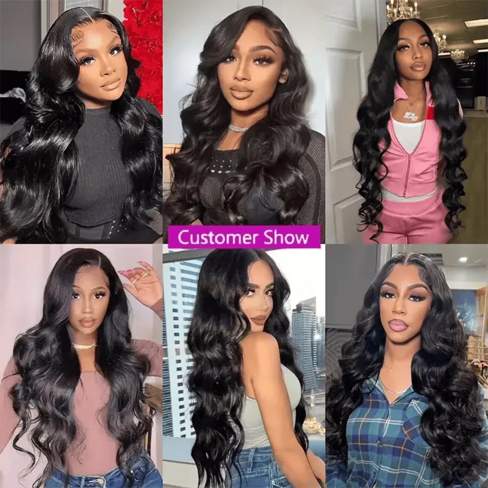 SL'HAIR 3Pcs 1B Color Wave Bundles 100% Human Remy Hair