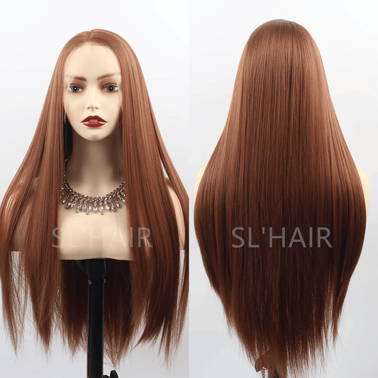 SL'HAIR 30# Color 13*4 Synthetic  Lace Front Straight Wig DLF022