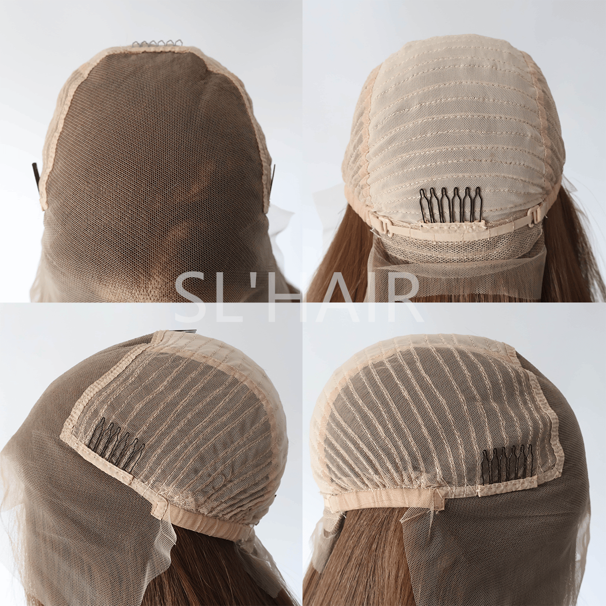 Middle Brown 13*6 Kanekalon Synthetic  Lace Front Straight Wig YLFJ6004