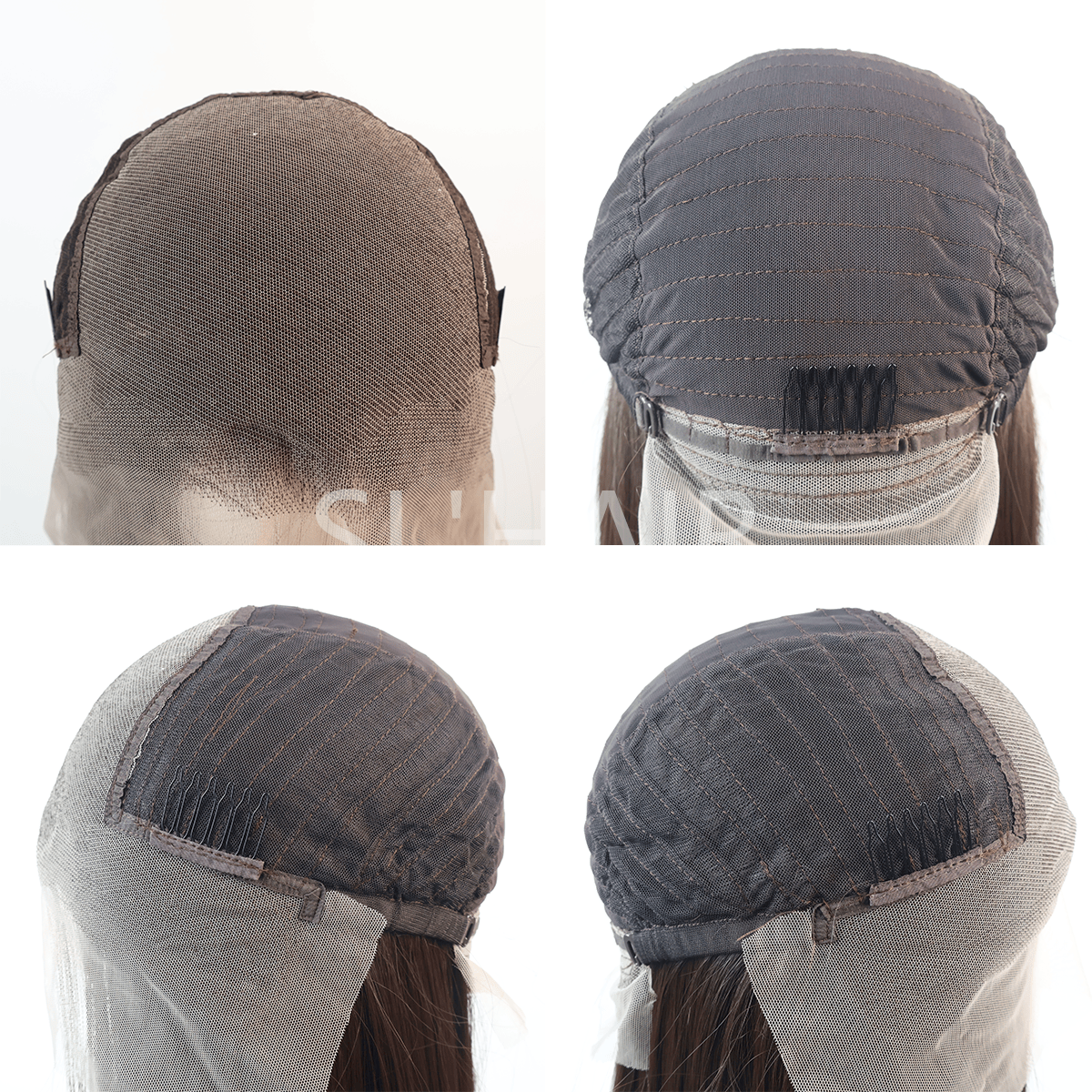 Dark Brown 13*6 Kanekalon Synthetic  Lace Front Straight Wig YLFJ6002