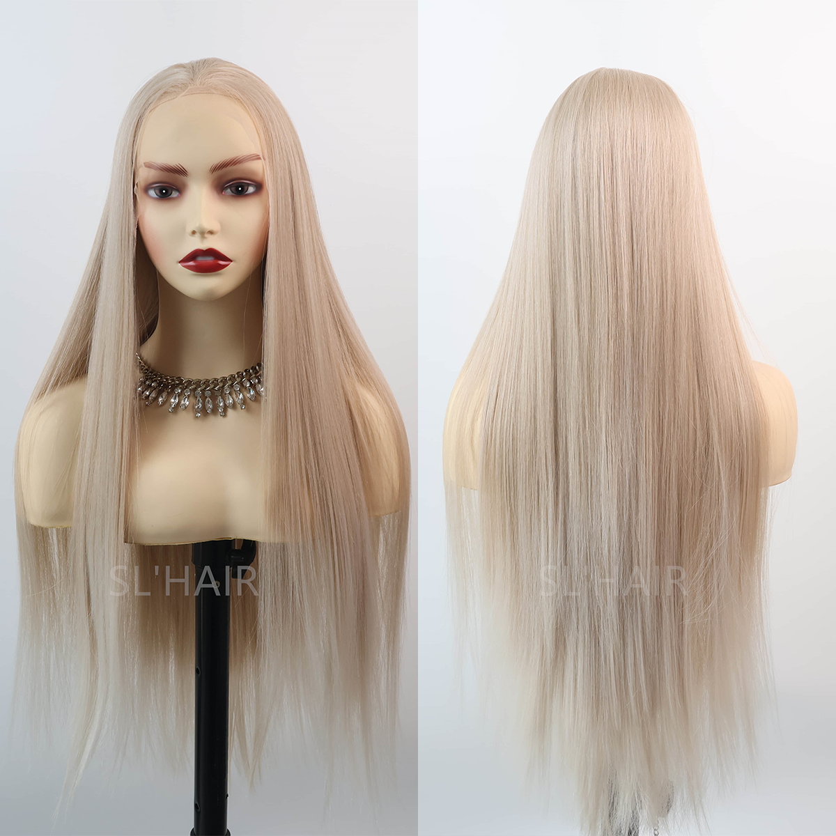 13*6 Kanekalon Synthetic  Lace Front Straight Wig YLFJ6007