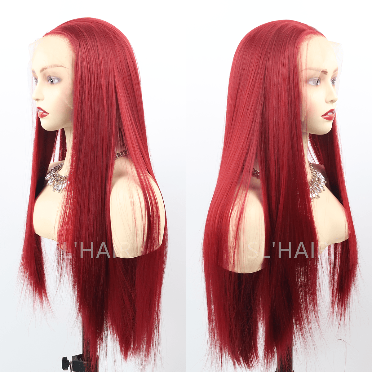 99J Color 13*4 Synthetic  Lace Front Straight Wig WLF4009
