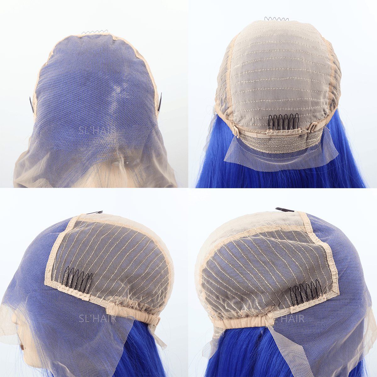 Blue Green 13*6  Synthetic  Lace Front Straight Wig YLFJ6013