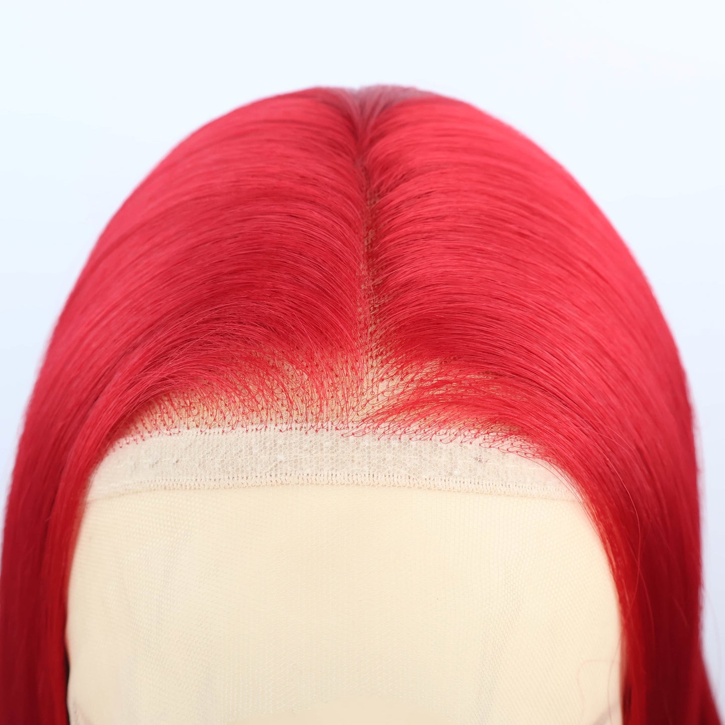 SL'HAIR Dark Red Color 13*4 Synthetic  Lace Front Straight Wig DLF024
