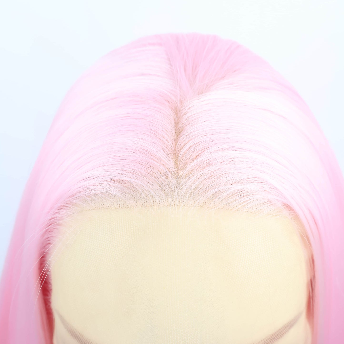 SL'HAIR Tender Pink Color 13*4 Synthetic  Lace Front Straight Wig DLF028