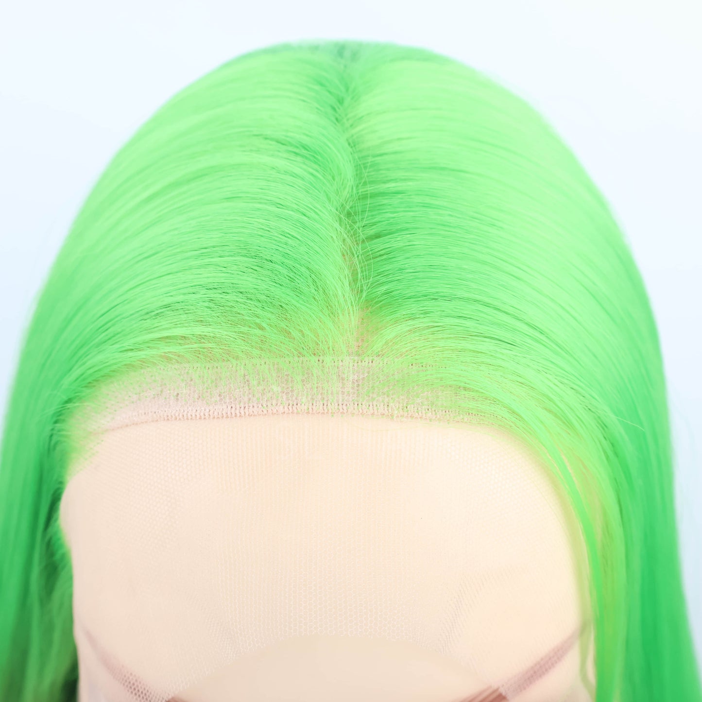 SL'HAIR Crisp Green Color 13*4 Synthetic  Lace Front Straight Wig DLF031
