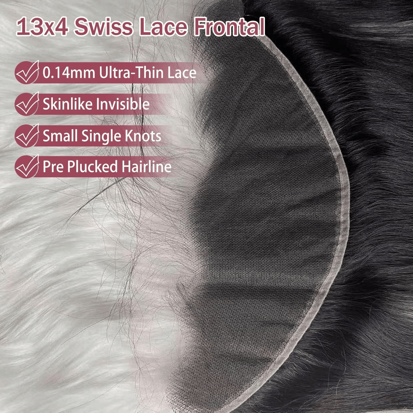 SL'HAIR 13*4 Lace Fronta Only, Real Invisible HD
