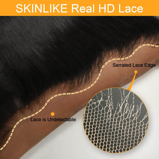 SL'HAIR 1B# Color Real HD Lace 13*4/13*6 Frontal Wig Body Wave Pre Plucked