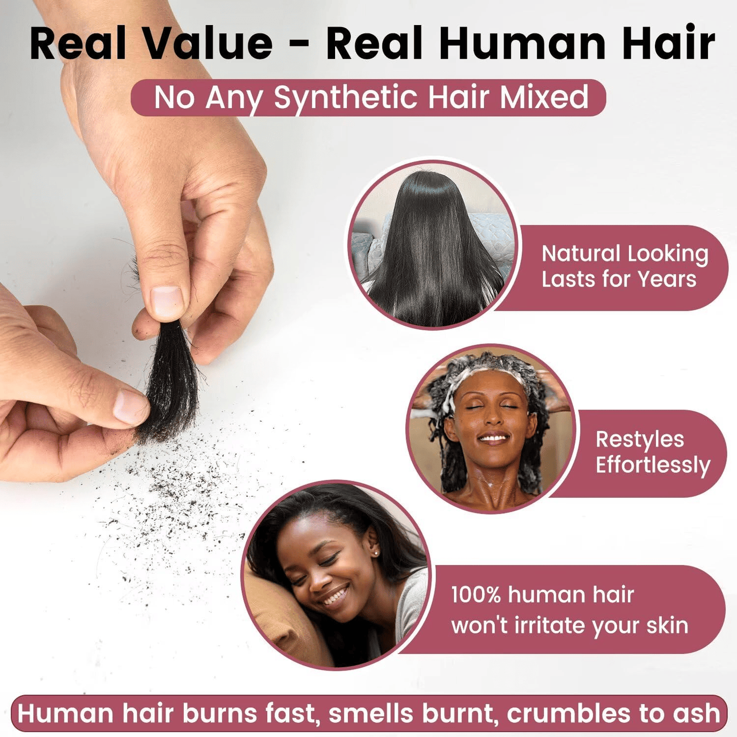 SL'HAIR 13*6 Lace Fronta Only, Real Invisible HD