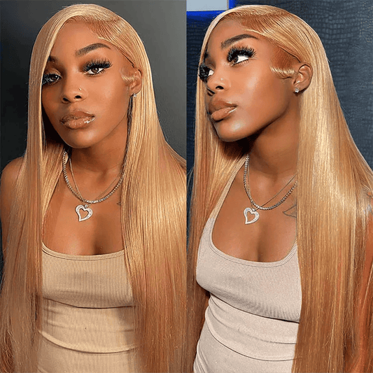 SL'HAIR 3Pcs 27# Blonde Color Straight Bundles 100% Human Remy Hair