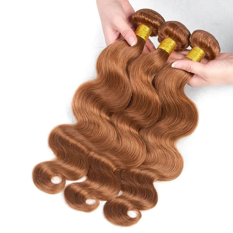 SL'HAIR 3Pcs 30# Color Wave Bundles 100% Human Remy Hair