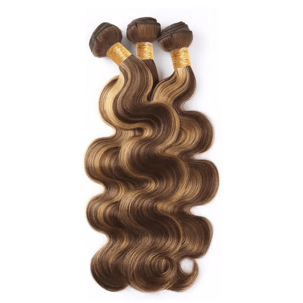 SL'HAIR 3Pcs 4-27 Highlignt Color Wave Bundles 100% Human Remy Hair