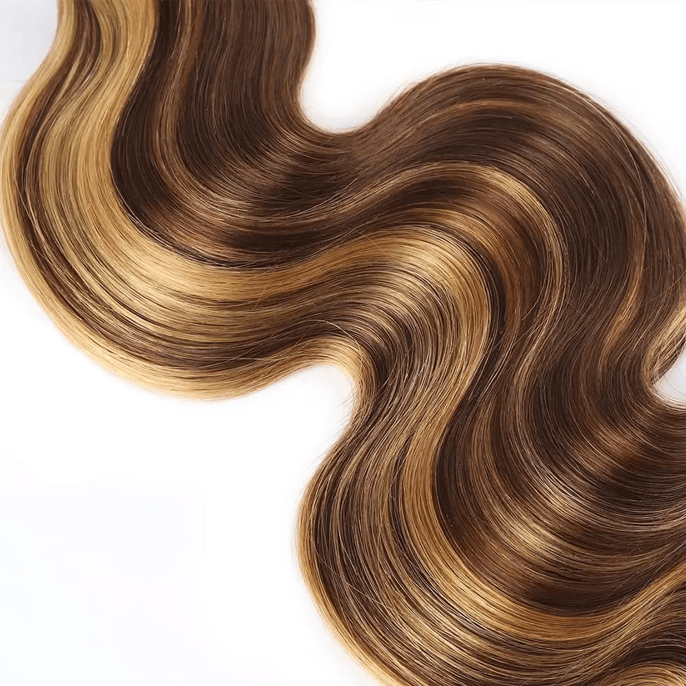SL'HAIR 3Pcs 4-27 Highlignt Color Wave Bundles 100% Human Remy Hair