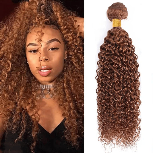 SL'HAIR 3Pcs 30# Color Curly Bundles 100% Human Remy Hair
