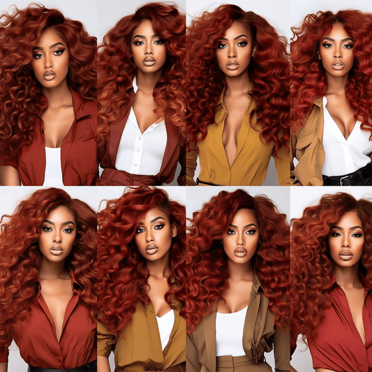SL'HAIR 3Pcs 33# Color Curly Bundles 100% Human Remy Hair
