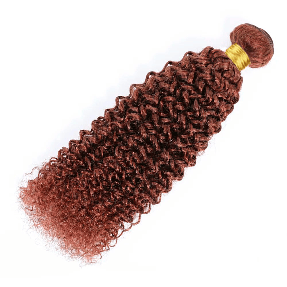 SL'HAIR 3Pcs 33# Color Curly Bundles 100% Human Remy Hair