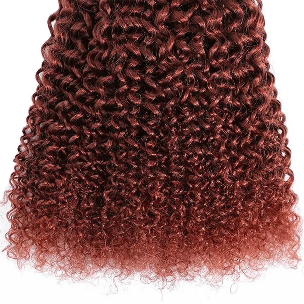 SL'HAIR 3Pcs 33# Color Curly Bundles 100% Human Remy Hair