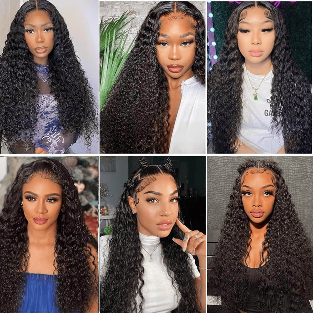 SL'HAIR 5x5 Invisible Real HD Lace Closure with 3 Bundles 100% Human Hair Water Wave