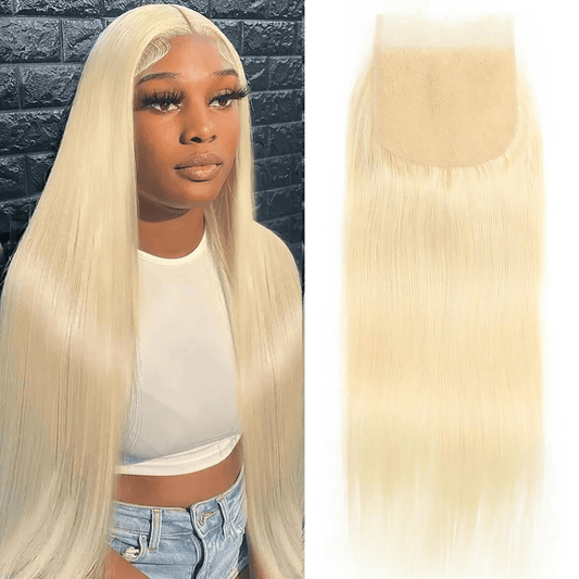 SL'HAIR 613 Blonde Lace Closure And Frontal Real HD Lace