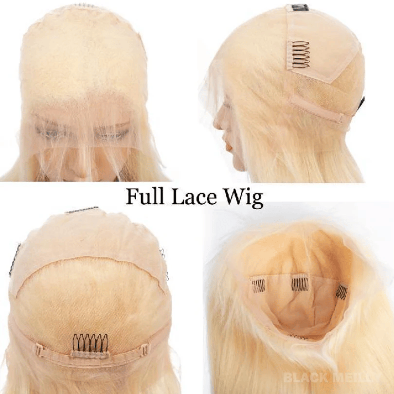 SL'HAIR 613# Blonde Color Real HD Full Lace Wigs Pre Plucked For Diffierent Texture