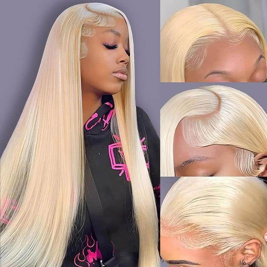 SL'HAIR 613# Blonde Color Real HD Full Lace Wigs Pre Plucked For Diffierent Texture