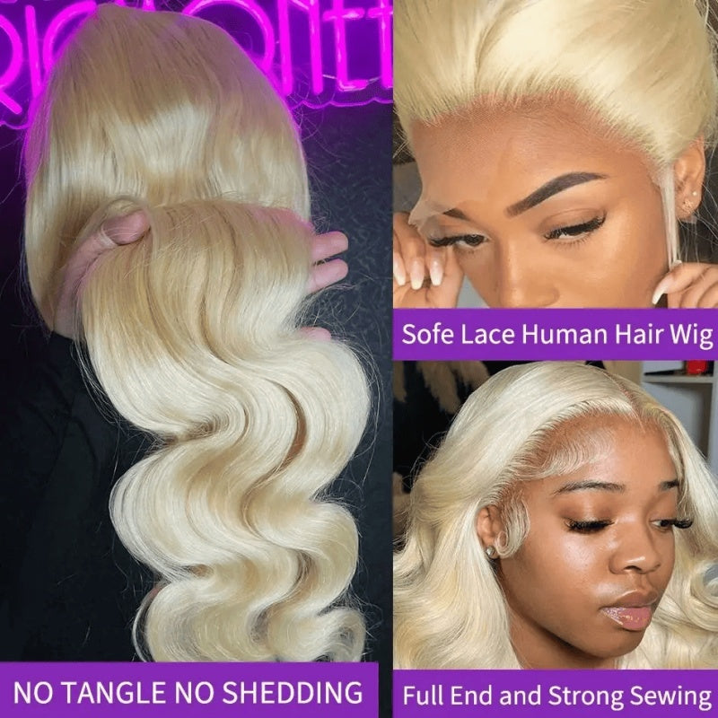 SL'HAIR 613# Color Real HD Lace 13*4/13*6 Frontal Wig Body Wave Pre Plucked