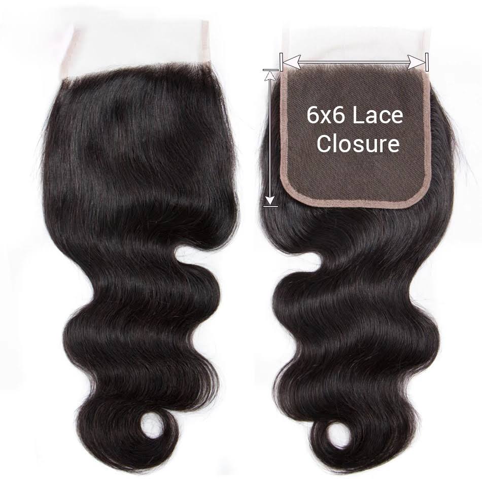 SL'HAIR Lace Closure Only, 6*6 7*7 Real Invisible HD Lace Closure Only